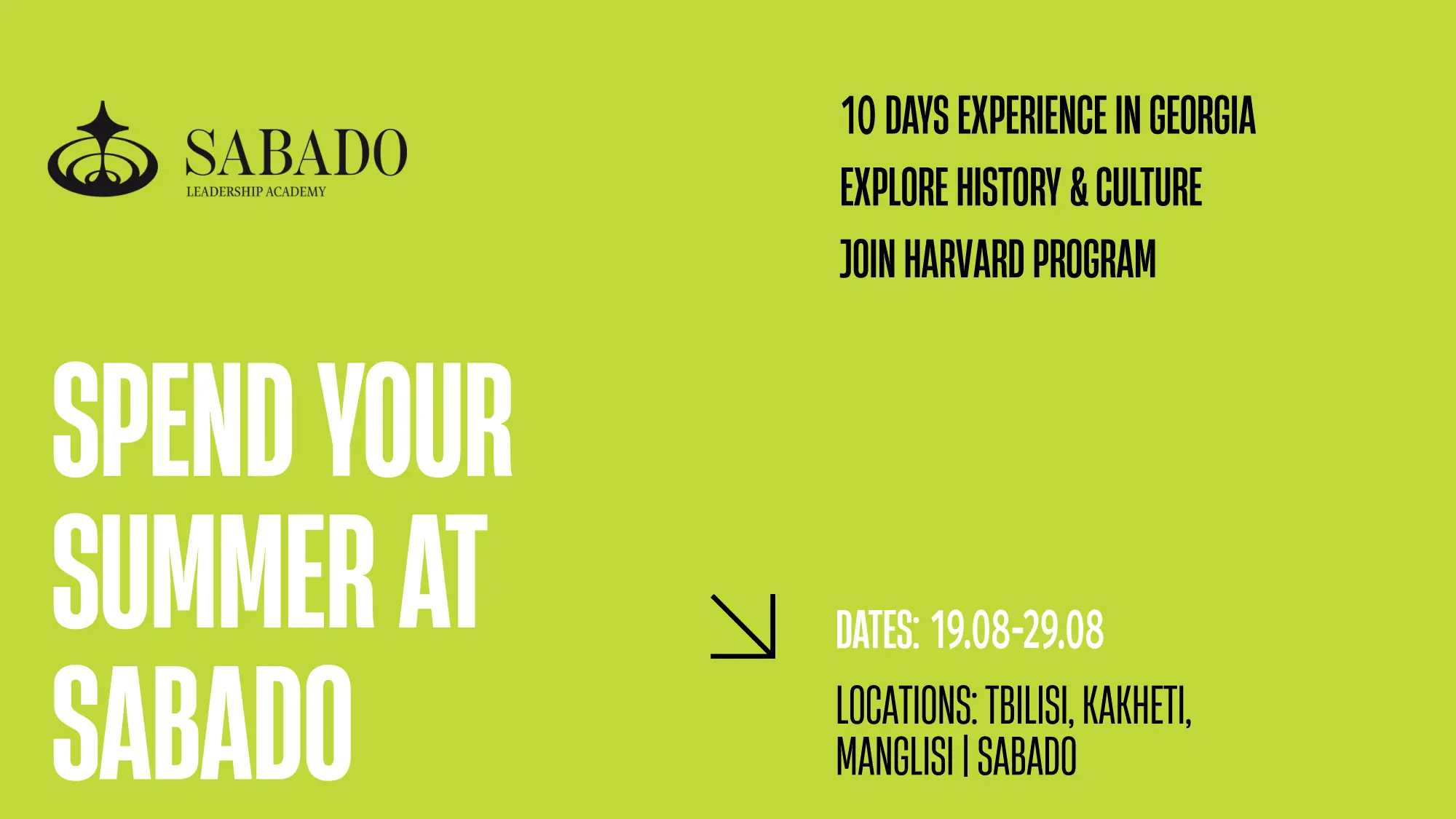 Spend Your Summer at Sabado